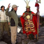 EScena filmada en el Templo de la Luna en Cusco